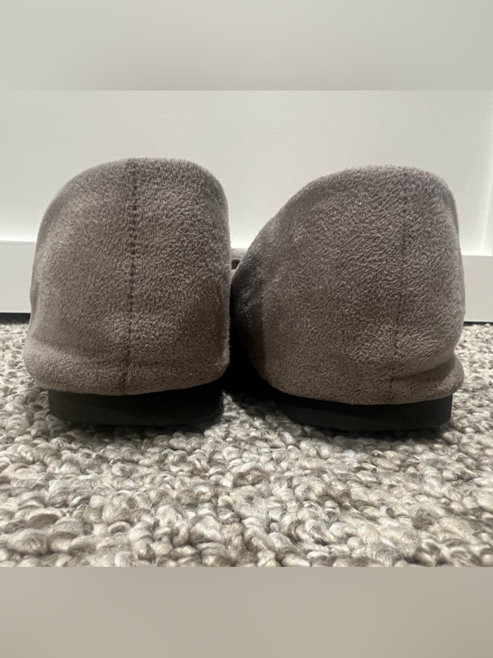 Taupe Suede Ballet Flats Bow Detail Women’s Size 7.5 Comfortable - Picture 6 of 12